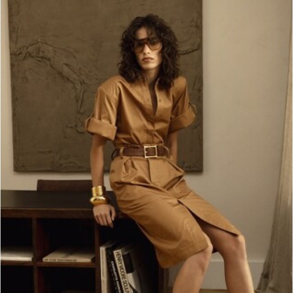 Helsa Paperbag Skirt in Caramel - Picture 5 of 8